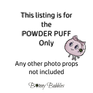 White, Powder Puff - large 5 inch
