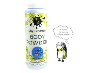 calming deodorant body powder