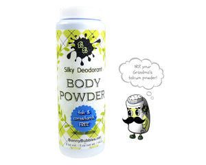 body powder black vanilla oak