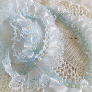 blue pearl lace trim