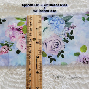 WIDE Torn Fabric Ribbon, 42 inches long
