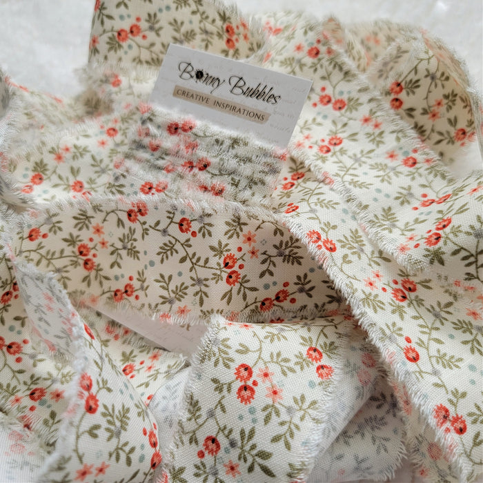 Shabby Fabric Ribbon, 1 yrd - Floral
