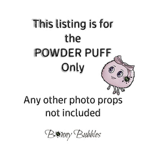 Body Powder Puff - pink ivory, 4 inch