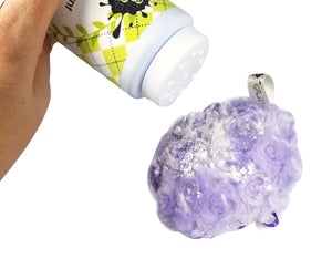 violet scented dusting powder