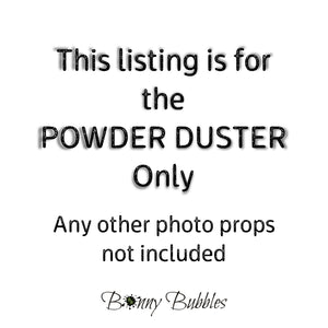 Green - Body Powder Duster for Men, Large 5 inch