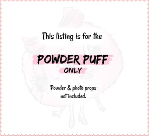 Body Powder Puff, 4 inch Aqua