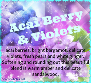 acai berry and violets