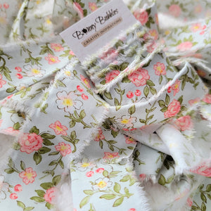 Torn Fabric Ribbon, 1 yrd - Floral