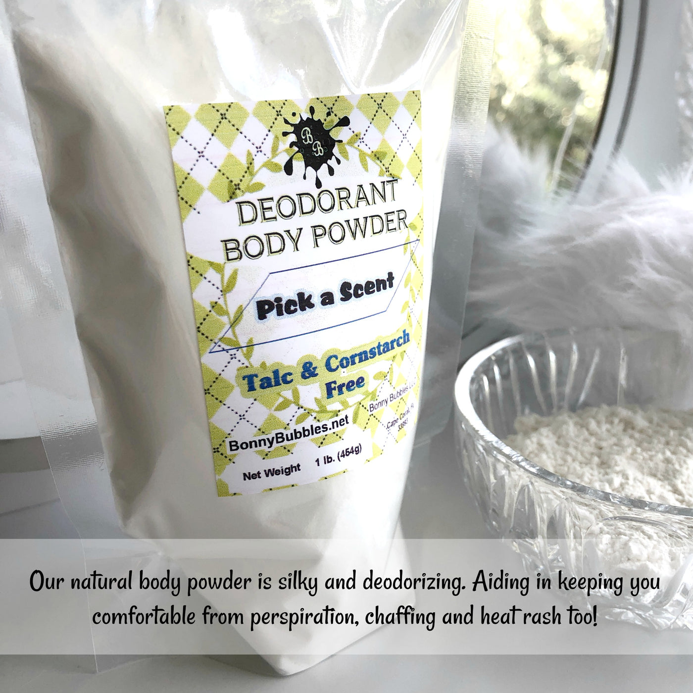 BULK Body Powder by the Pound Talc and Cornstarch Free pick a sc