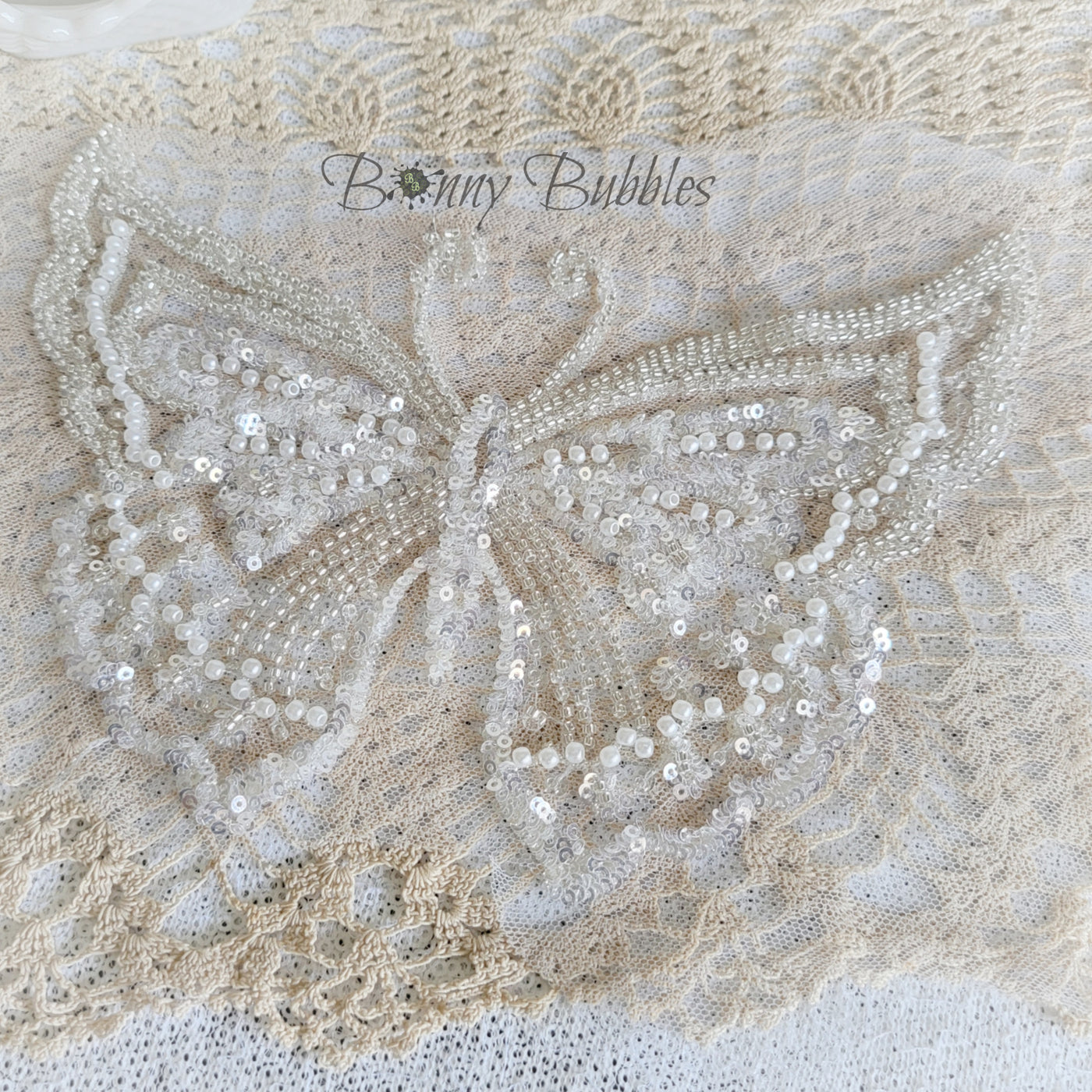 Butterfly Applique - large, beaded – Bonny Bubbles