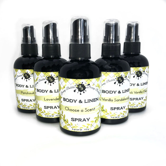 BLACK VANILLA OAK, Body and Linen Spray - mist sprayer - unisex