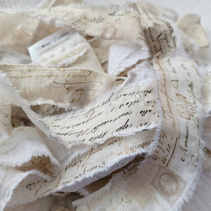 French hand torn ribbon