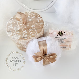 body powder puff gift set